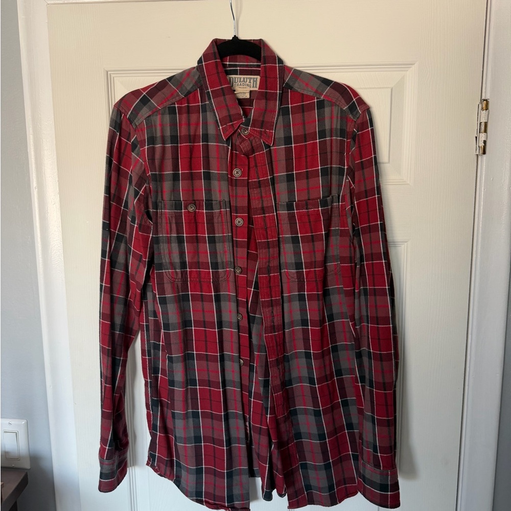 Duluth Red and Gray Flannel Men's Shirt